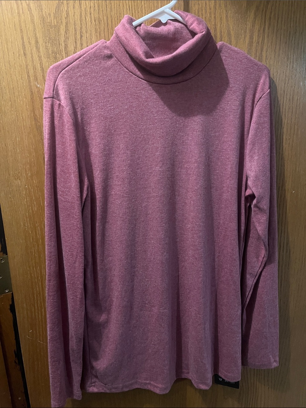 Everyday Turtleneck Long Sleeve Top - Dusty Rose